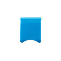 Blue plastic clip on a white background