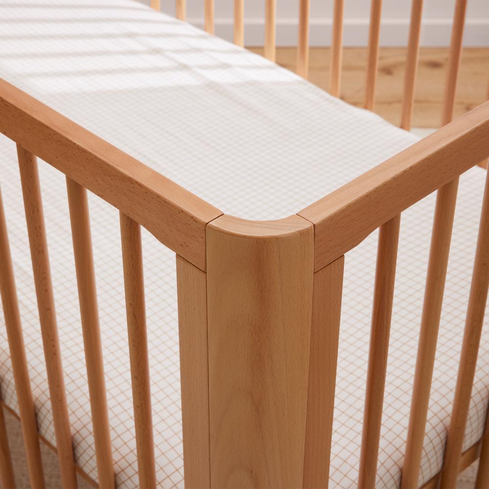 Lyra Convertible Beechwood Cot - Natural