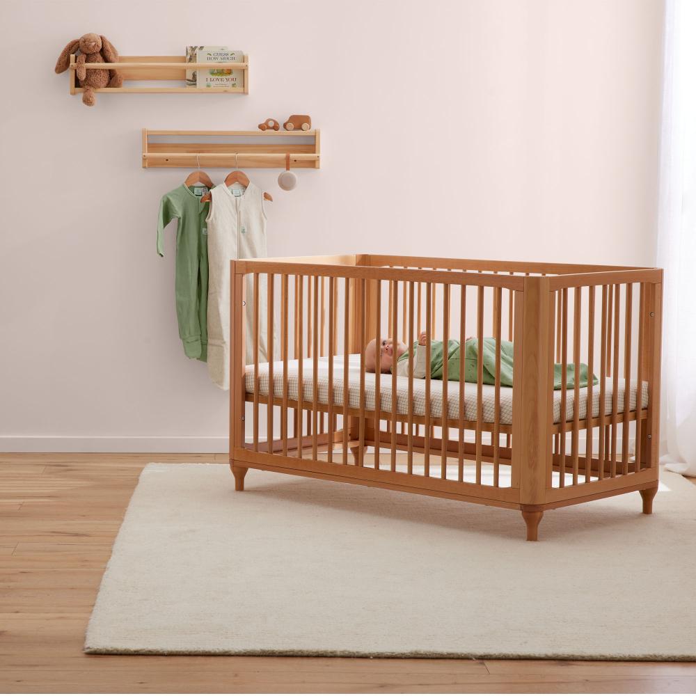 Lyra Convertible Beechwood Cot - Natural