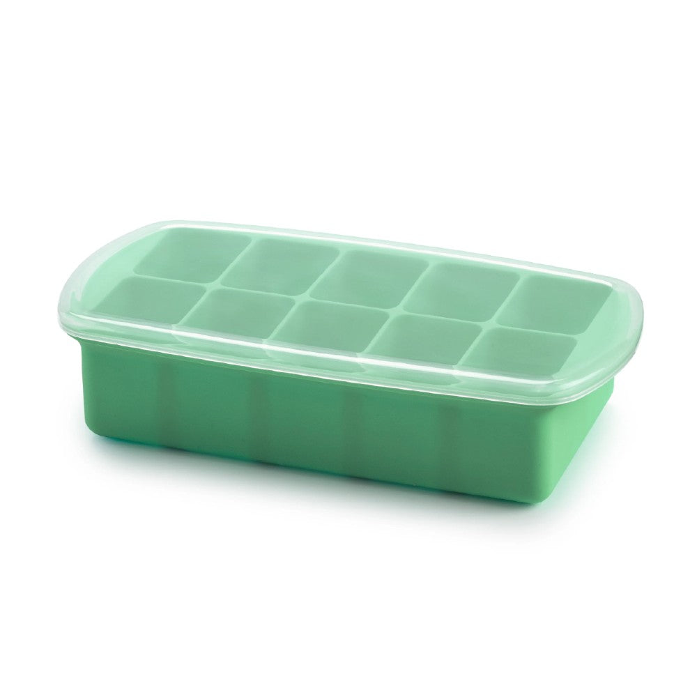 Silicone Baby Food Freezer Tray with Lid - Mint