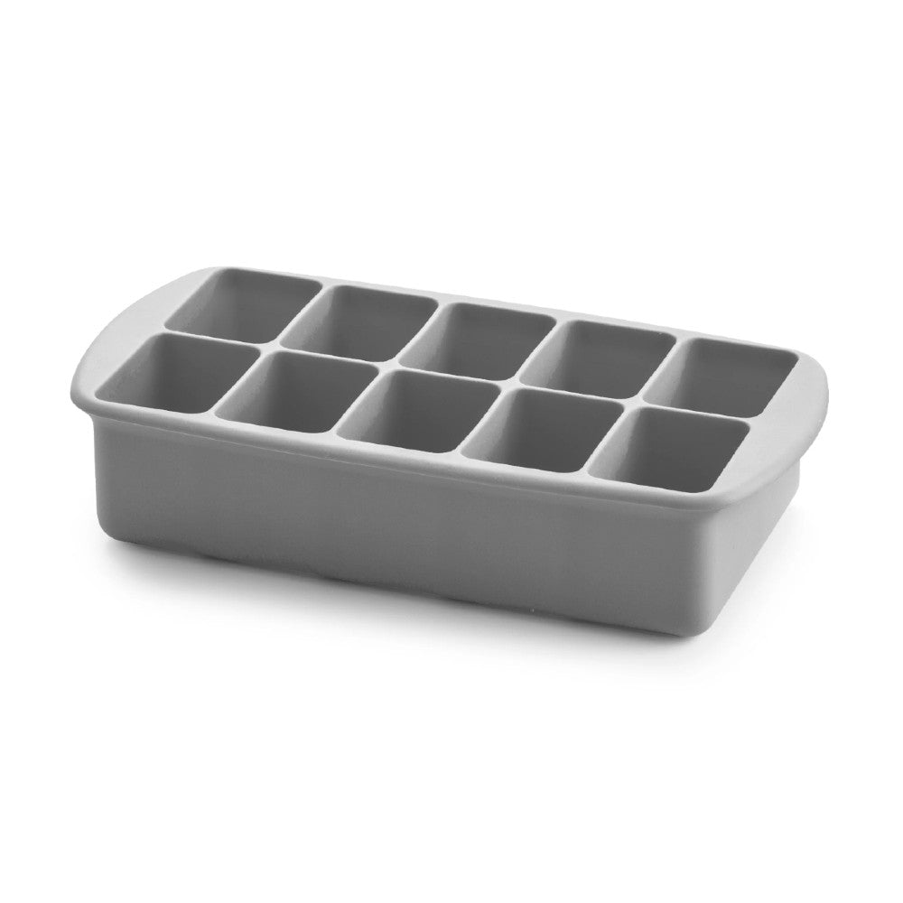 Silicone Baby Food Freezer Tray with Lid - Grey