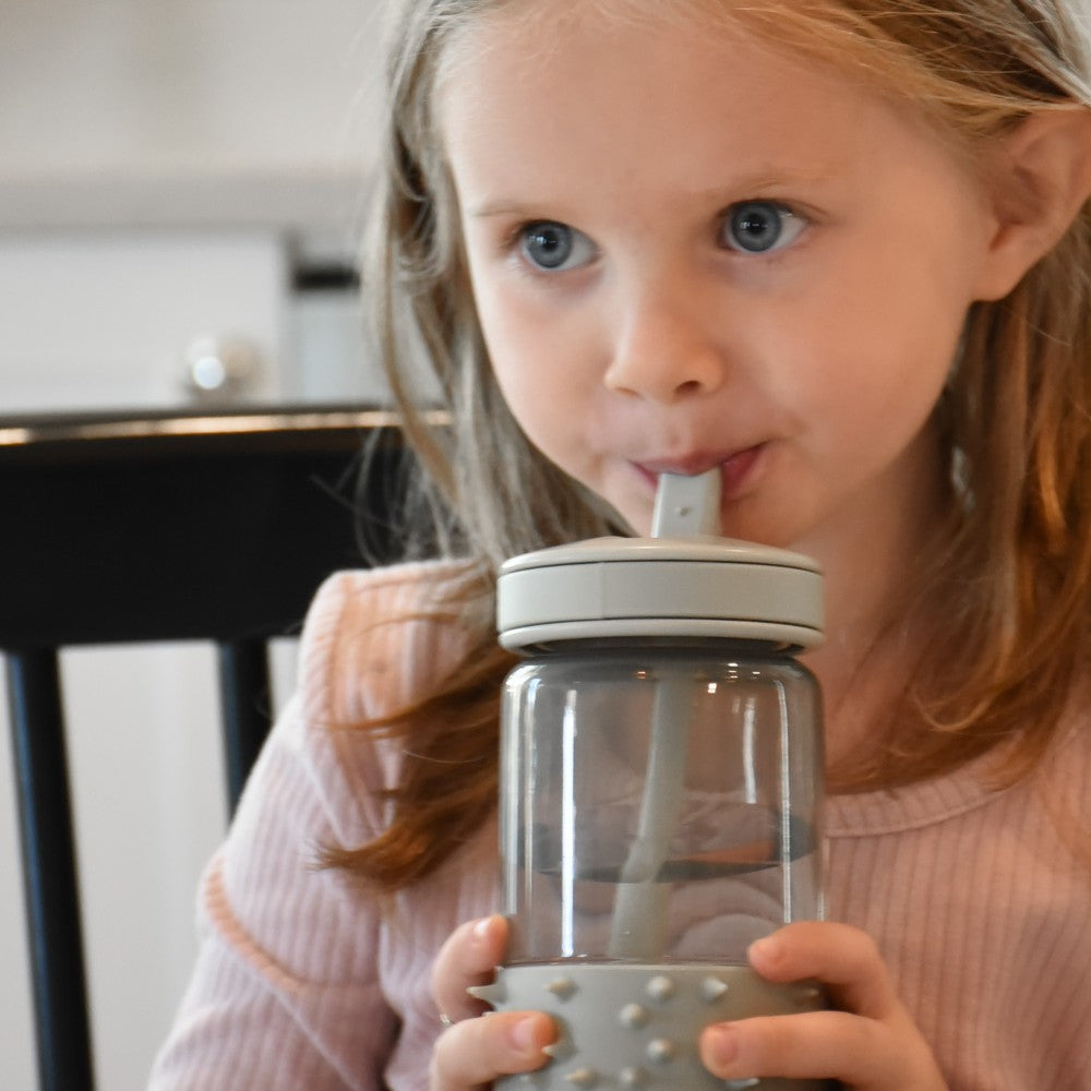 Spikey Water Bottle - Light Grey