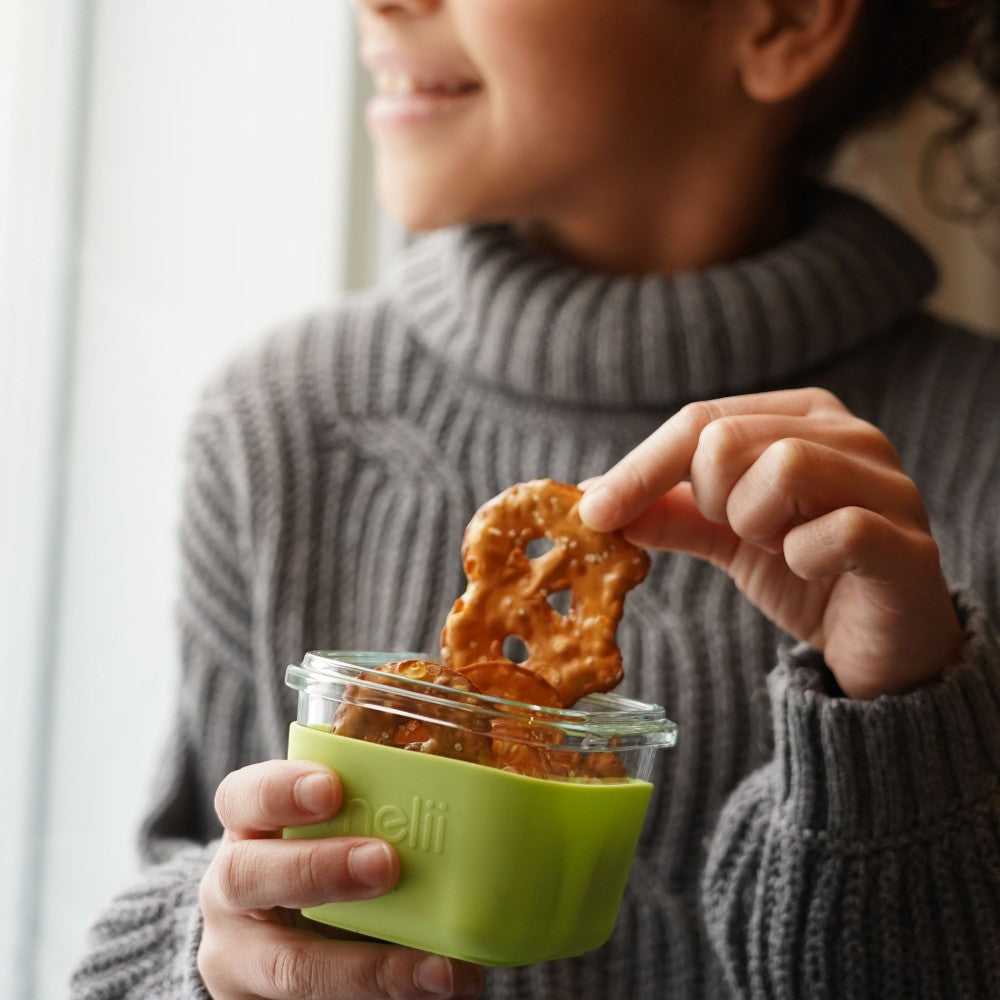Melii Glass Containers, with food