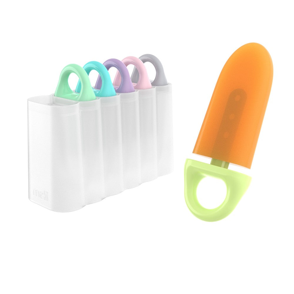 Melii popsicle moulds in tray