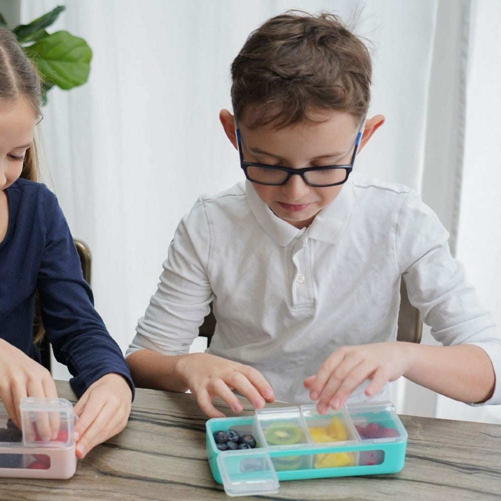4 Compartment Snackle Box - Blue