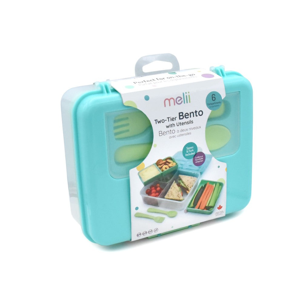 2 Tier Bento Box - Blue