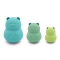 Silicone Nesting Bath Toy 3pc - Bear, on a white background. 