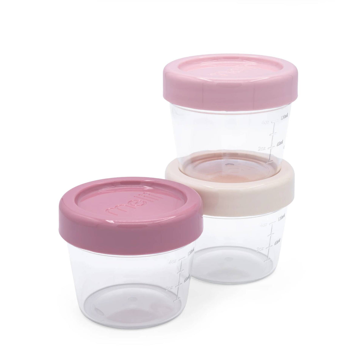 Snack Container 3pk - Berry/Blush/Ivory