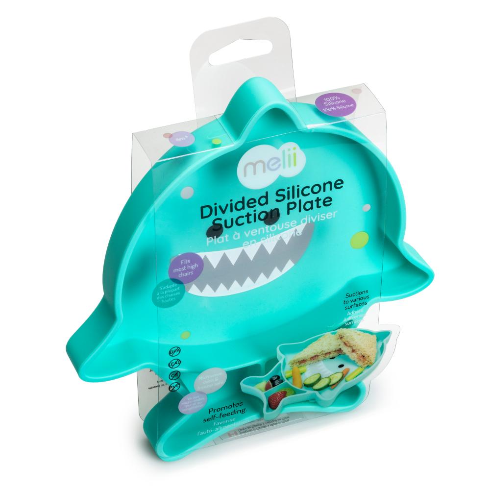 Silicone Divided Suction Plate - Shark