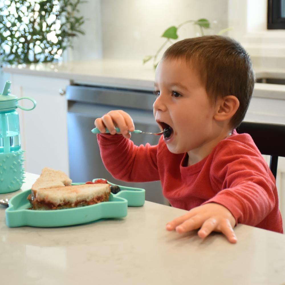 Silicone Divided Suction Plate - Shark