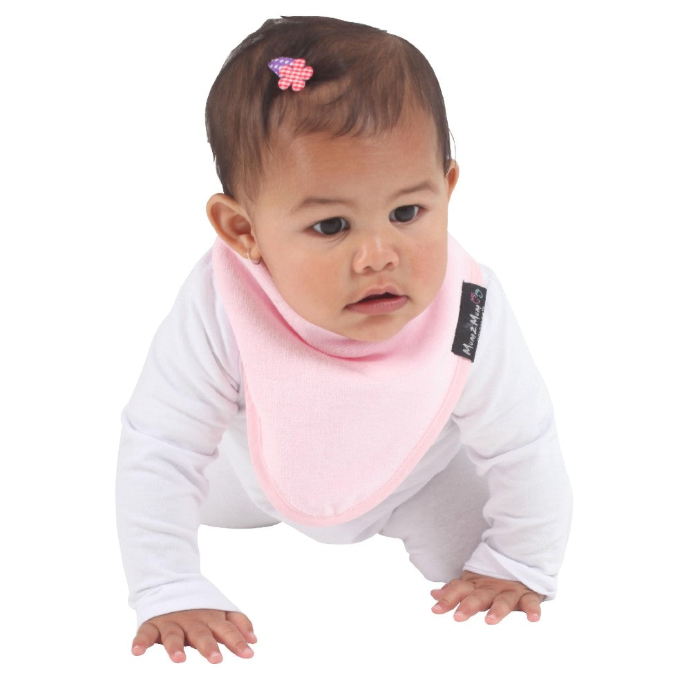 Bandana Wonder Bib - Baby Pink