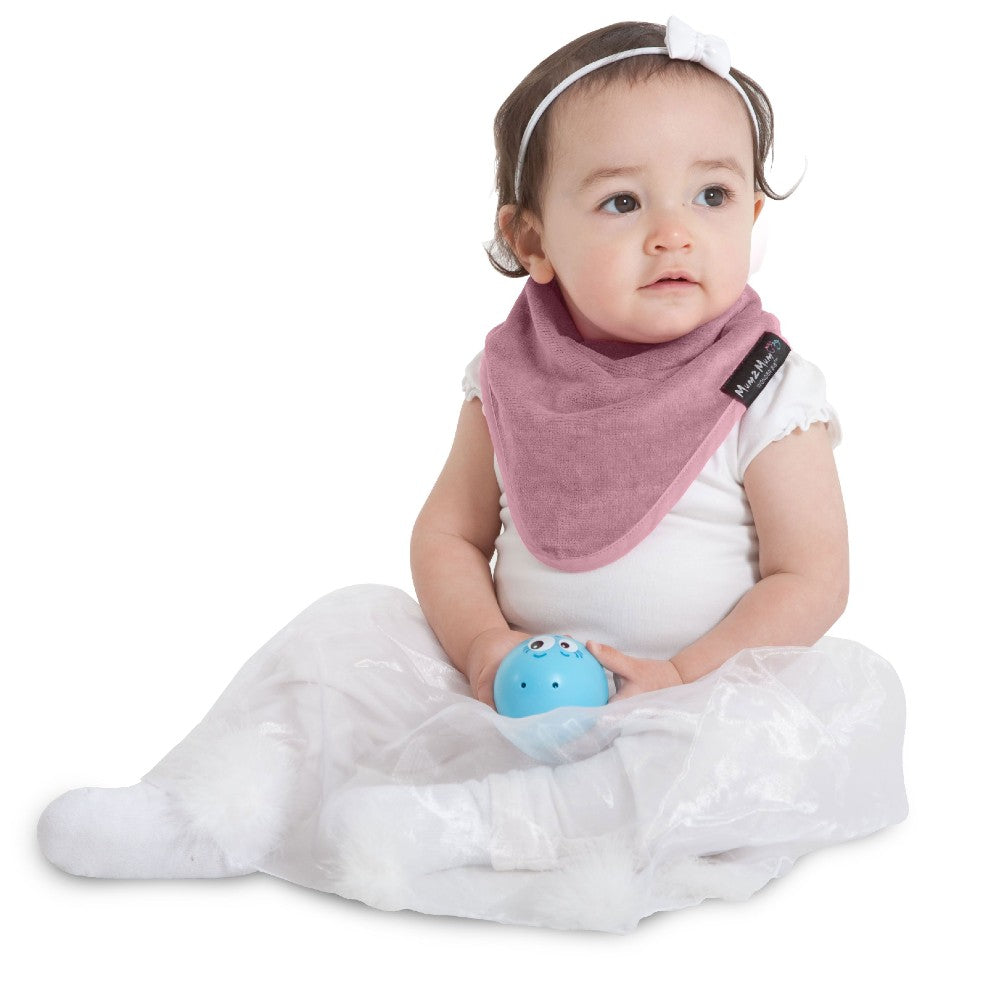 Bandana Wonder Bib - Dusty Pink