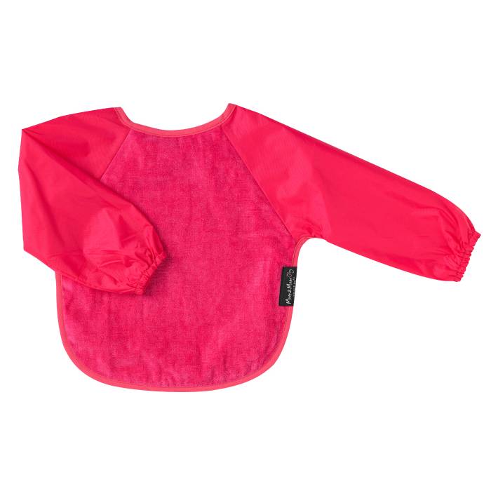 Sleeved Bib - Hot Pink (Cerise)