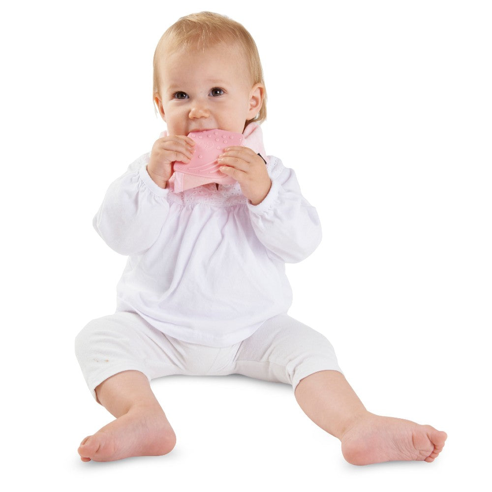 Teething Bandana Wonder Bib - Baby Pink