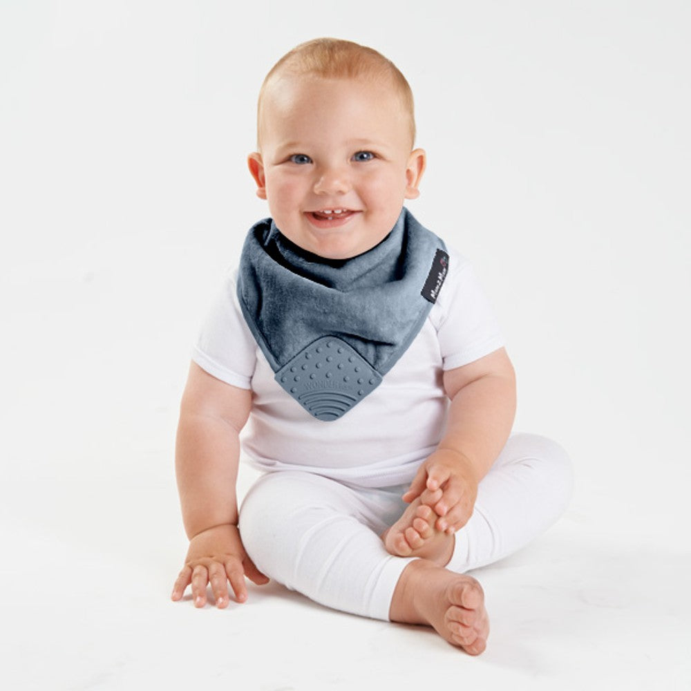 Teething Bandana Wonder Bib - Grey