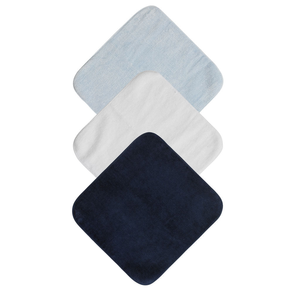 6pk Cotton Face Washers - Blue