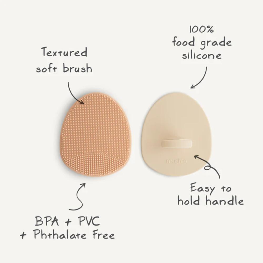 Cradle Cap Brush 2pk - Rose/Soft Lilac