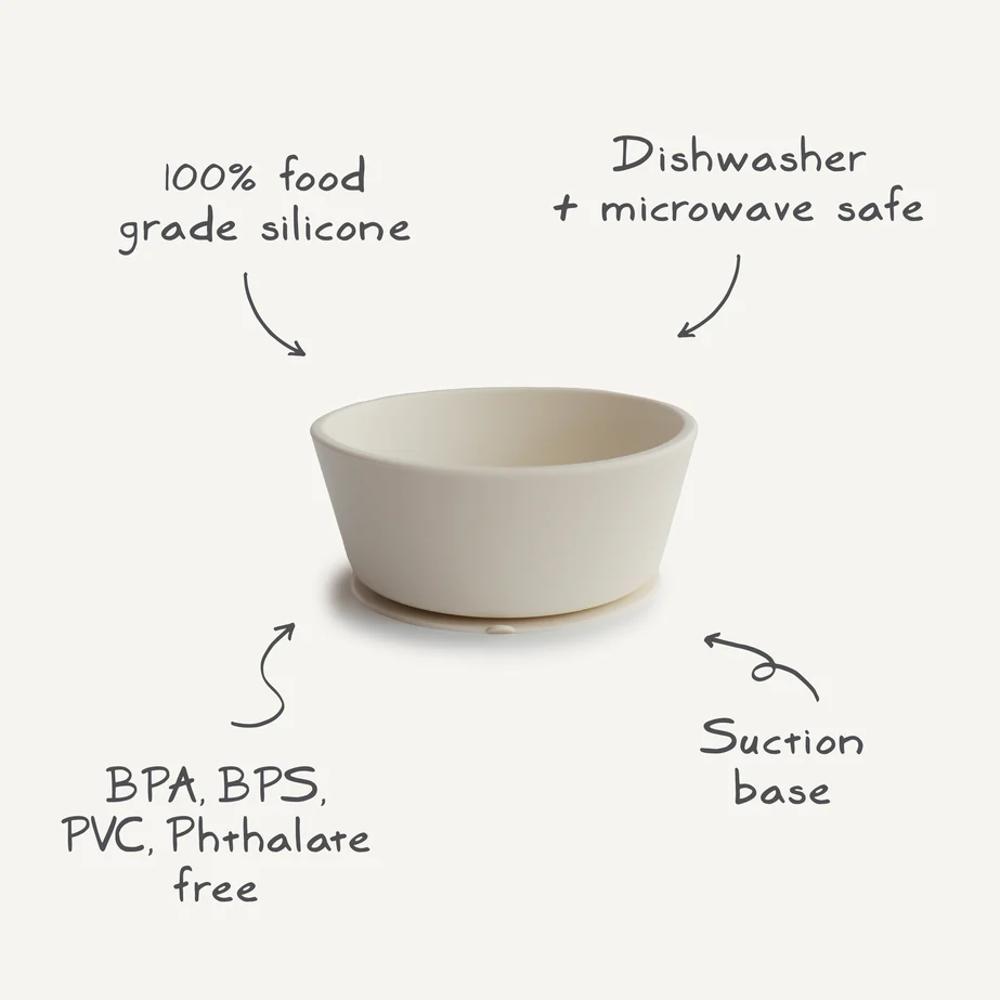 Silicone Suction Bowl - Dried Thyme