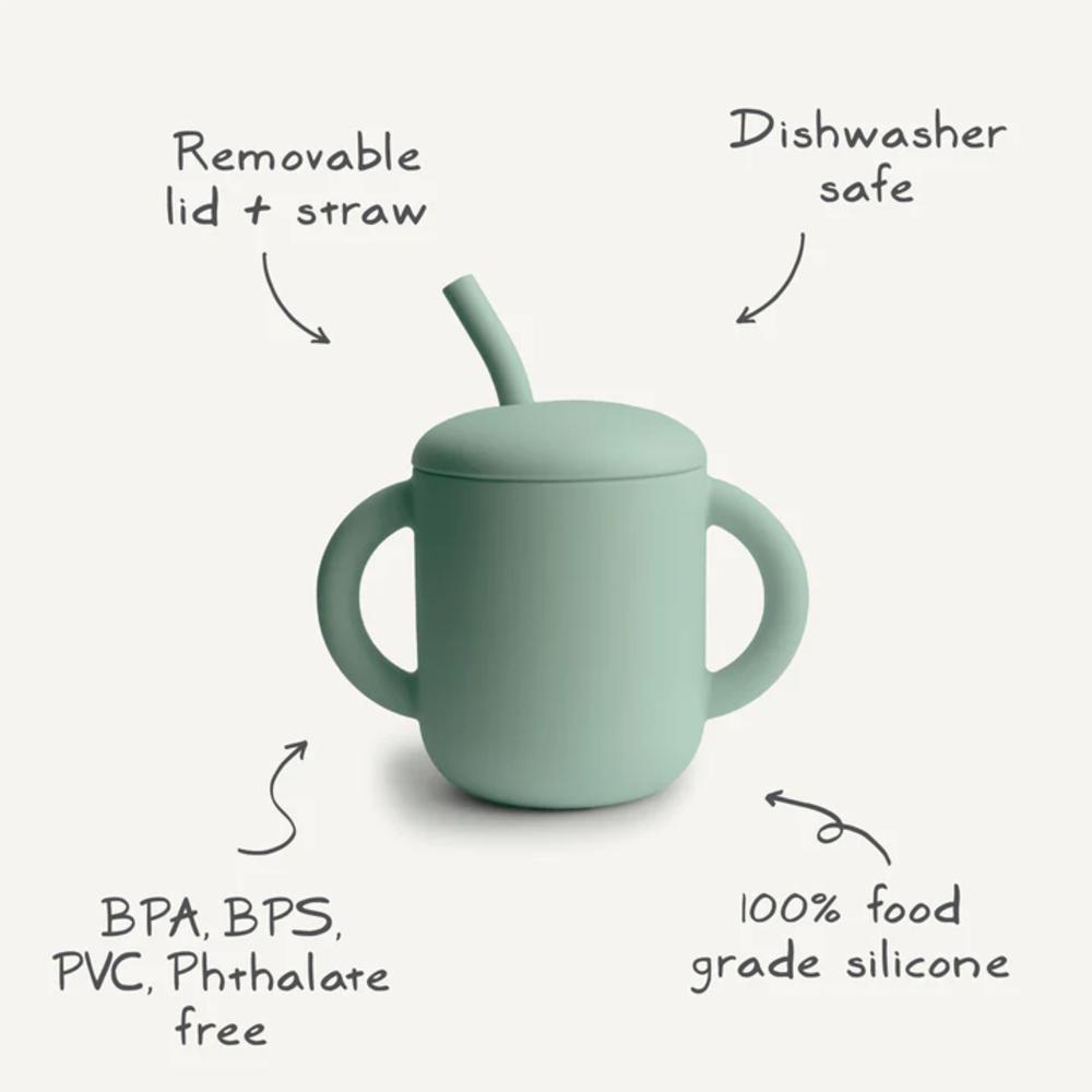 Silicone Training Cup & Straw - Tradewinds