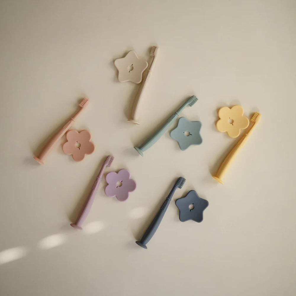 Silicone Star Training Toothbrush - Sand