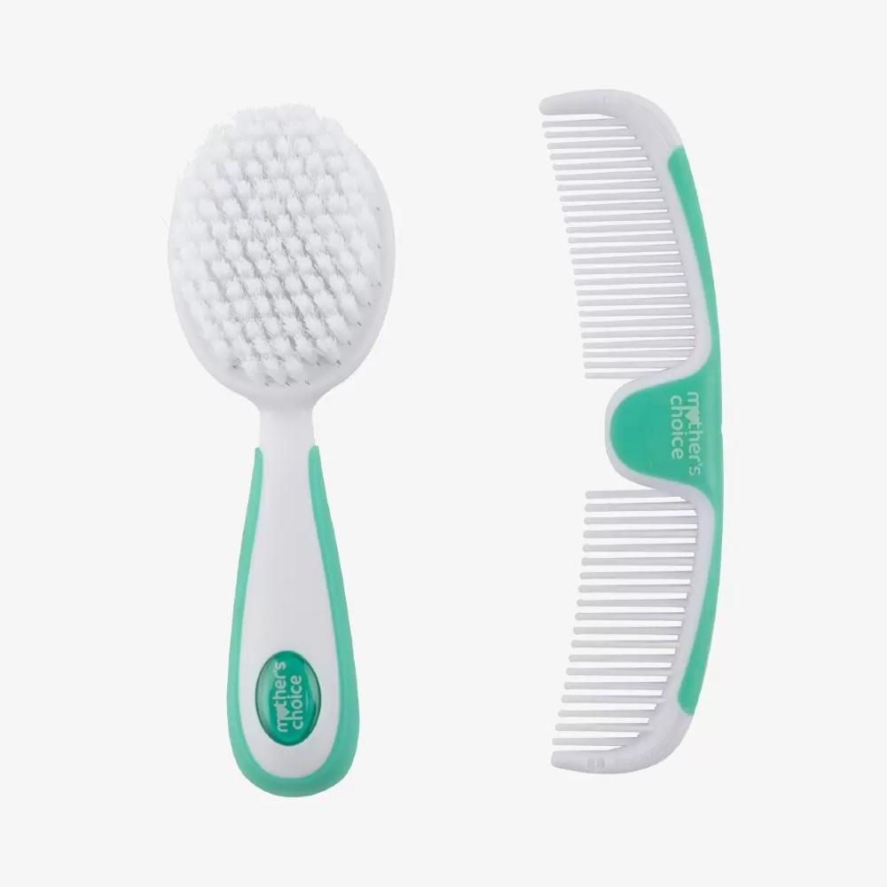 Easy Grip Brush & Comb - Aqua