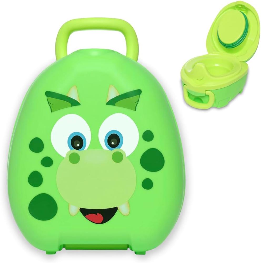 Dinosaur My Carry Potty against white background.