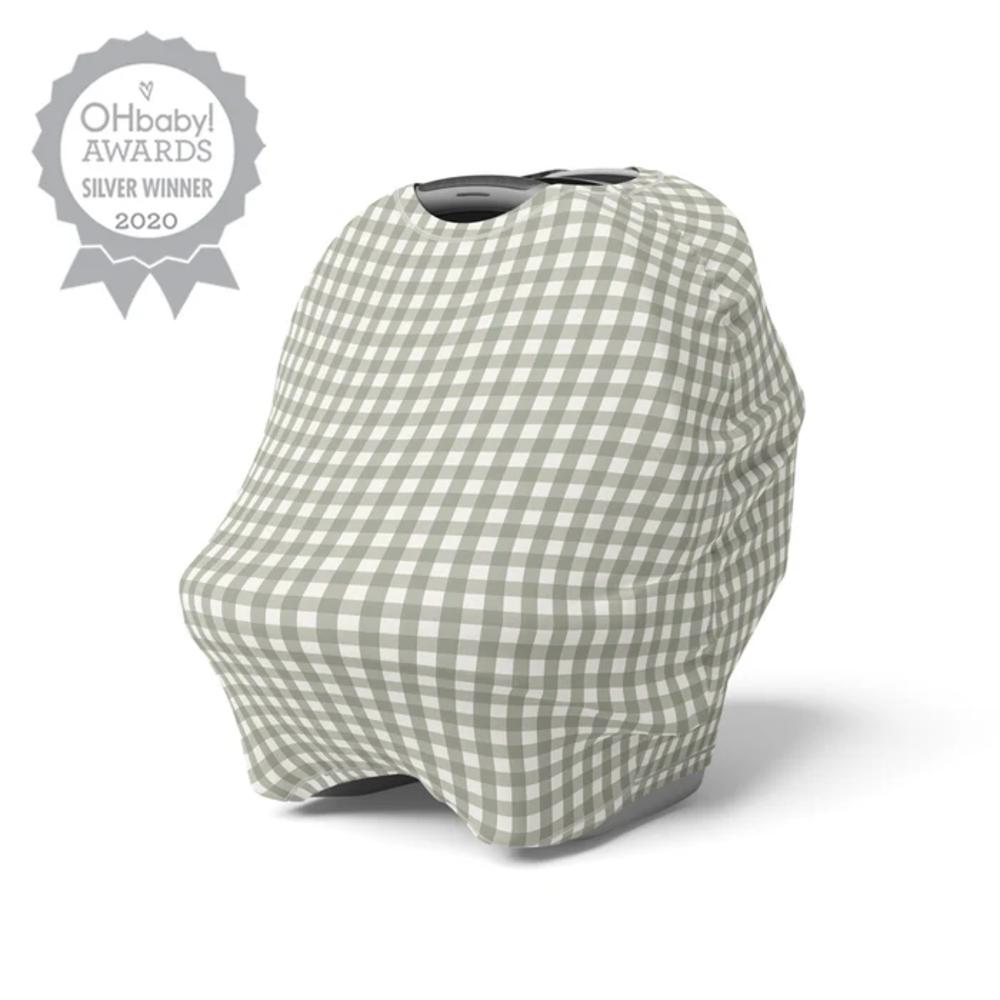 5 in 1 Multi-Use Cover - Sage Gingham