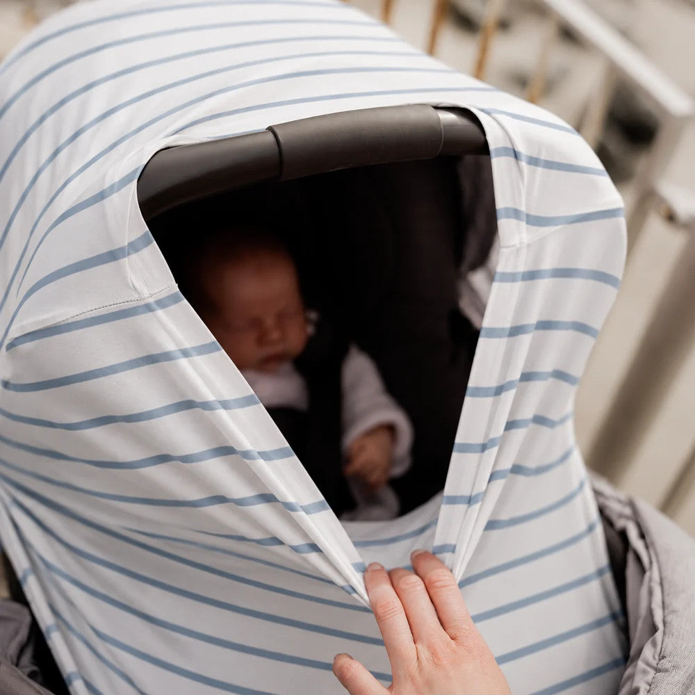 5 in 1 Multi-Use Cover - Seaside Stripes