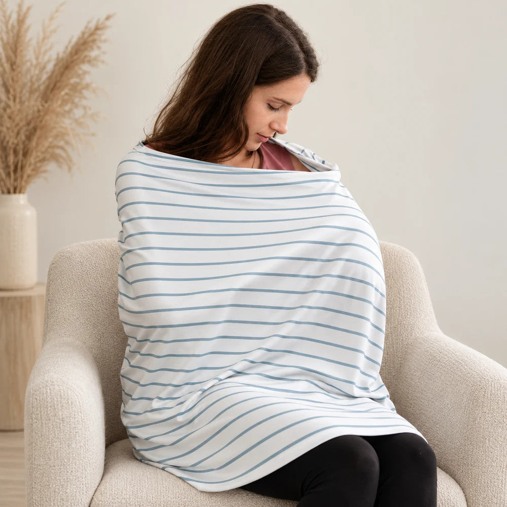 5 in 1 Multi-Use Cover - Seaside Stripes