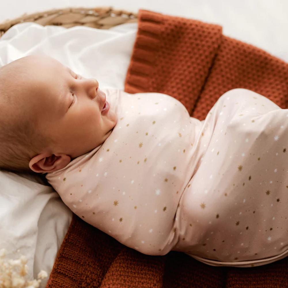 Stretchy Swaddle - Starlit Pink