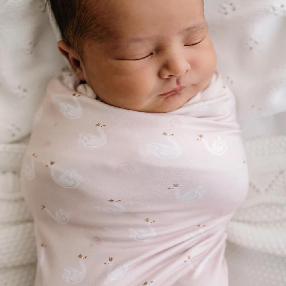 Stretchy Swaddle - Swan Princess