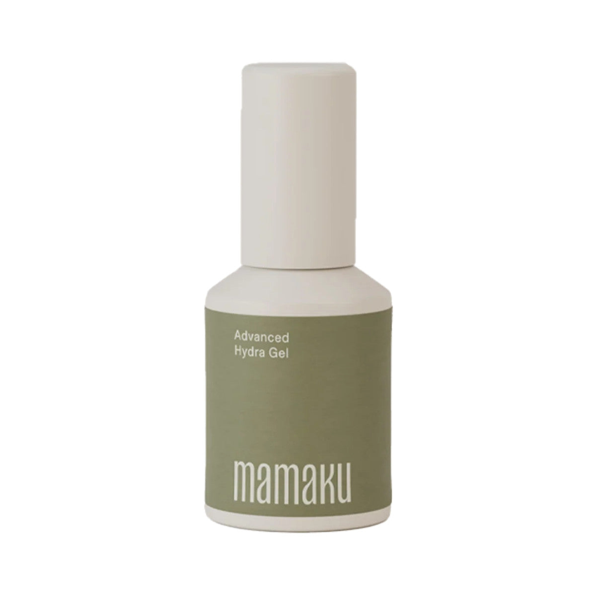 A bottle of Advanced Hydra Gel on a white background. 