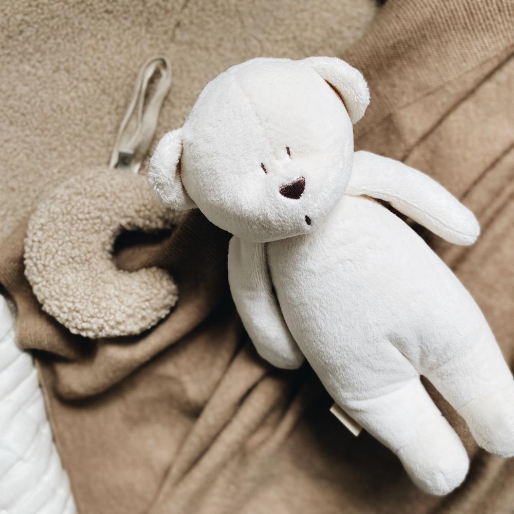 Humming Bear with Lamp - Cream