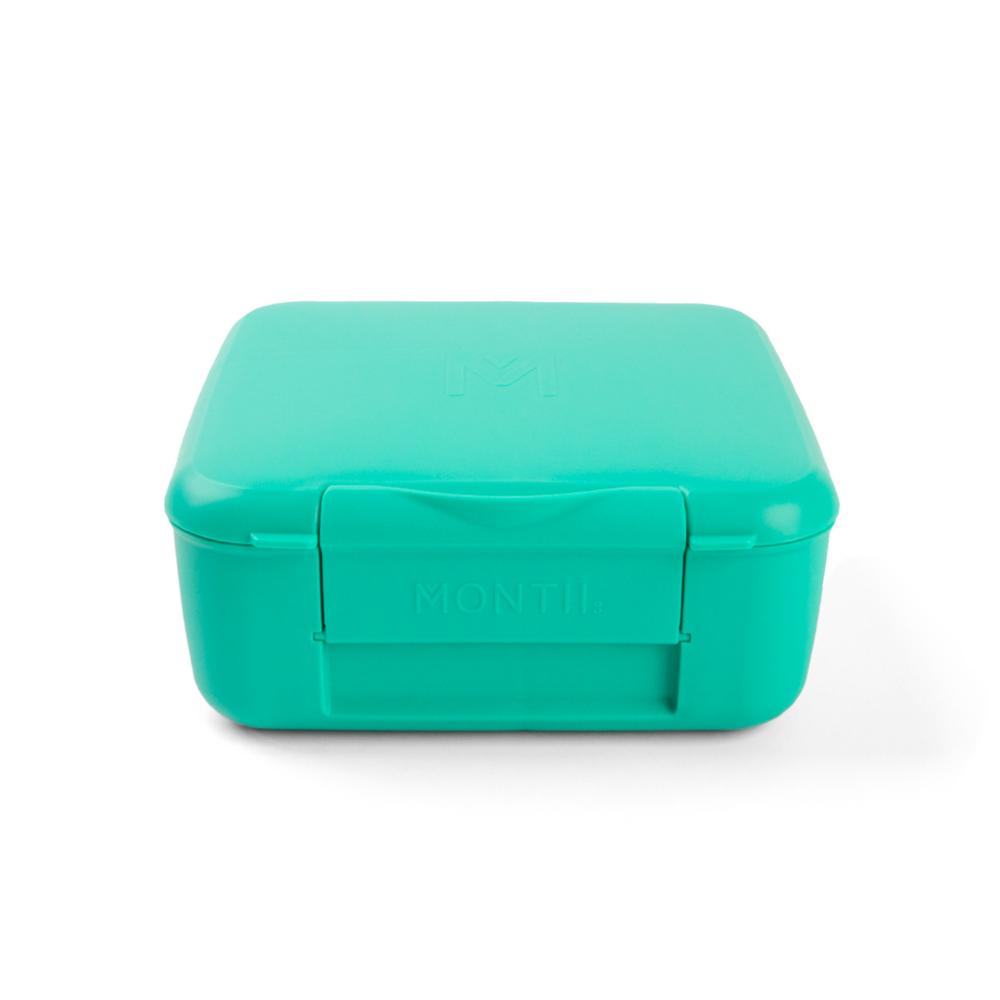 green three compartment Montiico lunch box