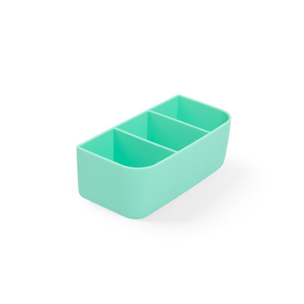 green silicone Montiico divider for the Bite Lunch Box