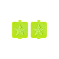 green Montiico mini plastic boxes for sauces and snacks