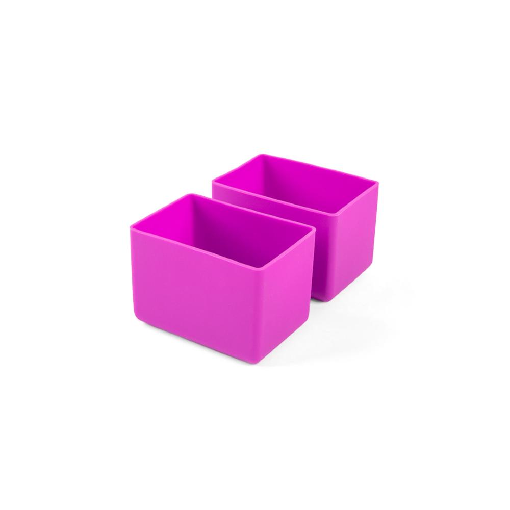 purple Montiico silicone cups for Feast lunch box two pack