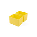 yellow Montiico silicone cups for Feast lunch box two pack