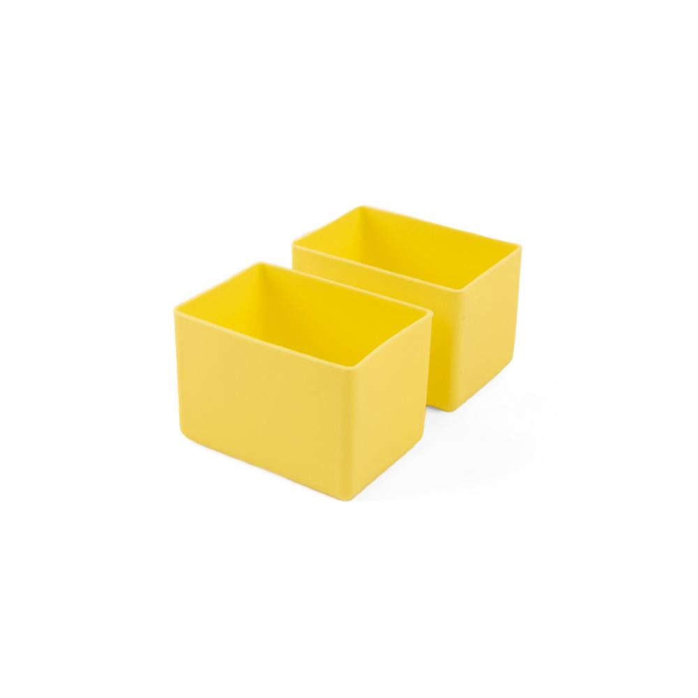 yellow Montiico silicone cups for Feast lunch box two pack