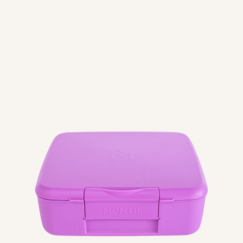 purple four compartment Montiico lunch box