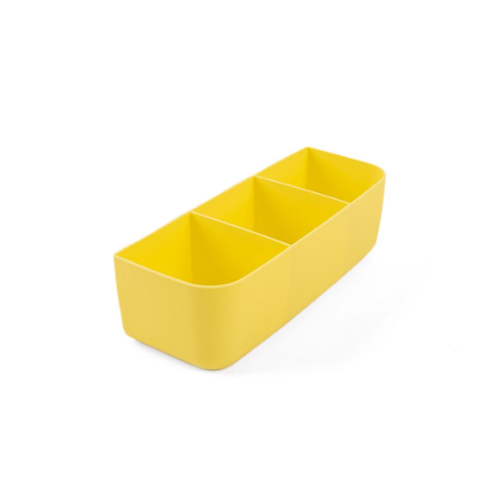 yellow Montiico three compartment silicone tray for Feast lunch box