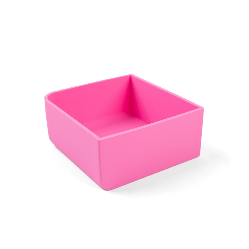 pink Montiico silicone square tray for the Feast lunch box