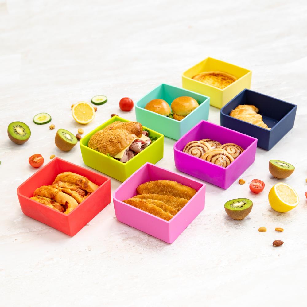 Feast Square Tray - Fuchsia