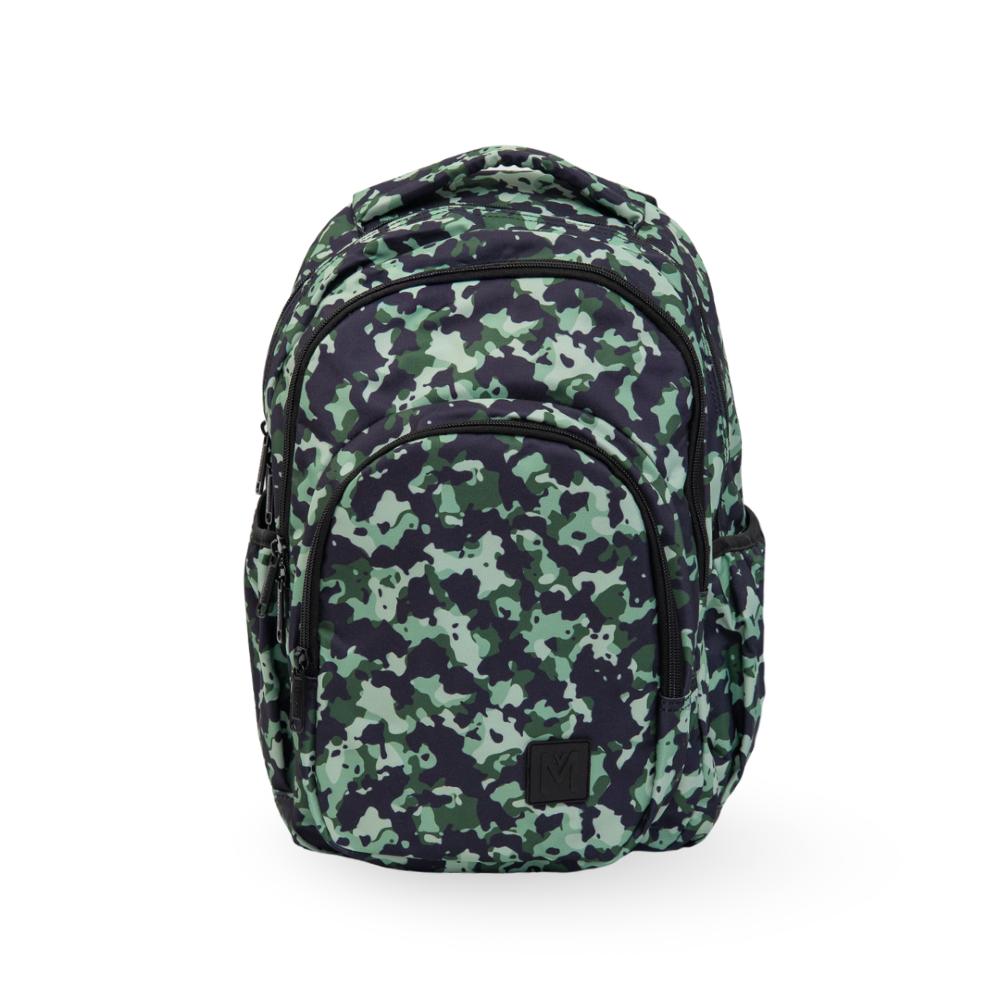 green camouflage  Montiico large kids backpack