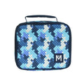 blue building blocks Montiico medium insulated lunch bag