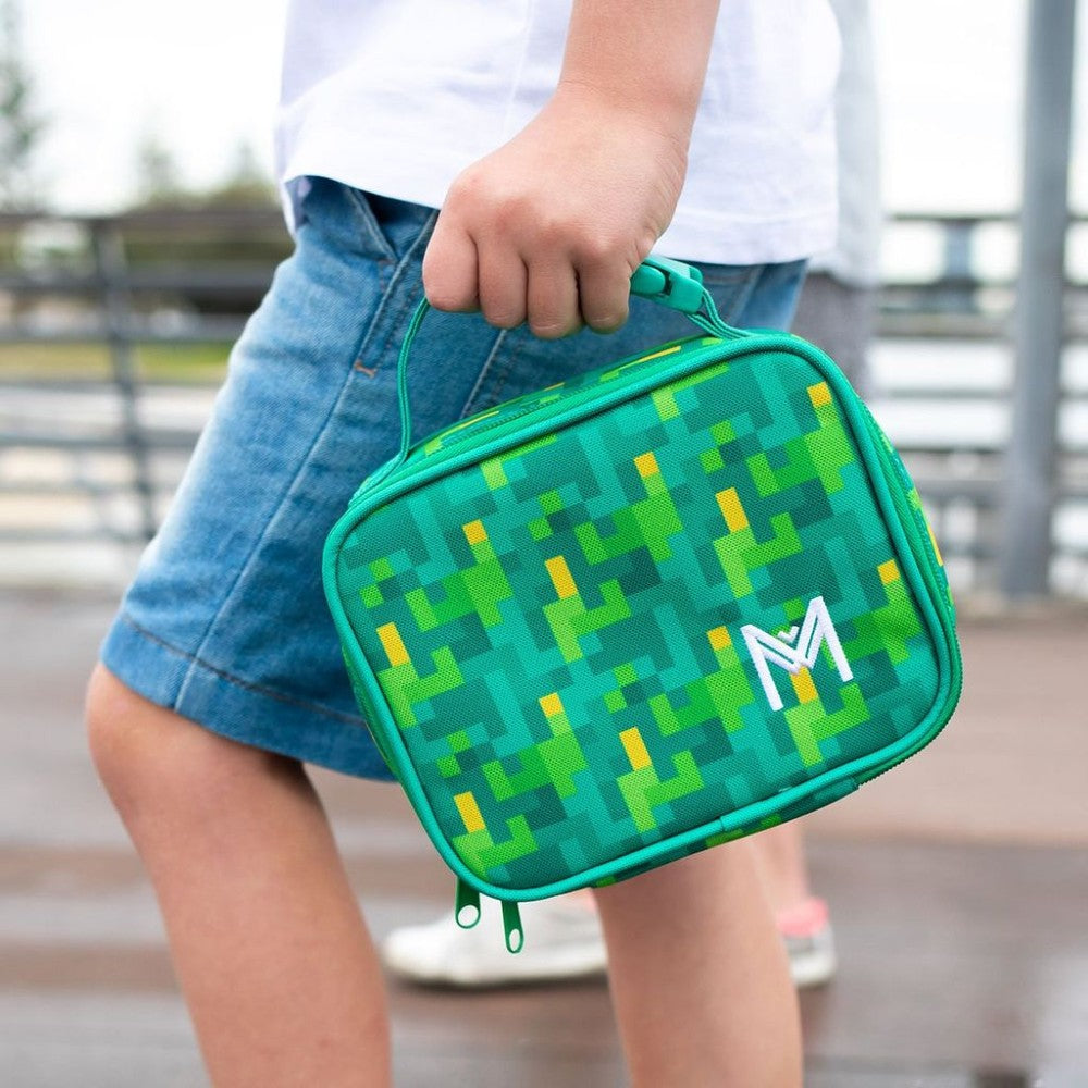 Mini Insulated Lunch Bag - Pixels