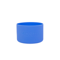 Blue bottle bumper on a white background. 