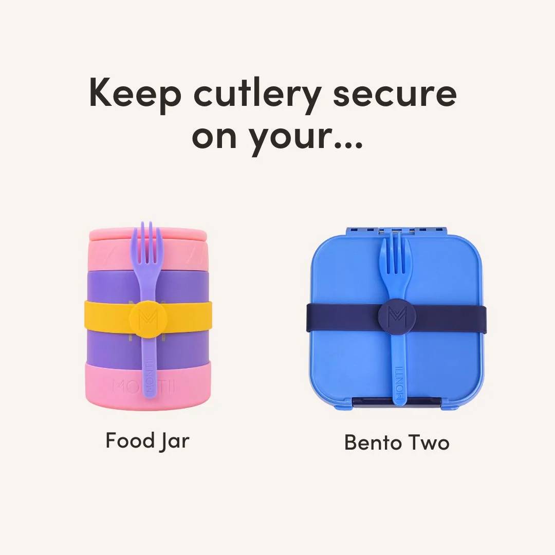 Silicone Cutlery Band - Iced Berry