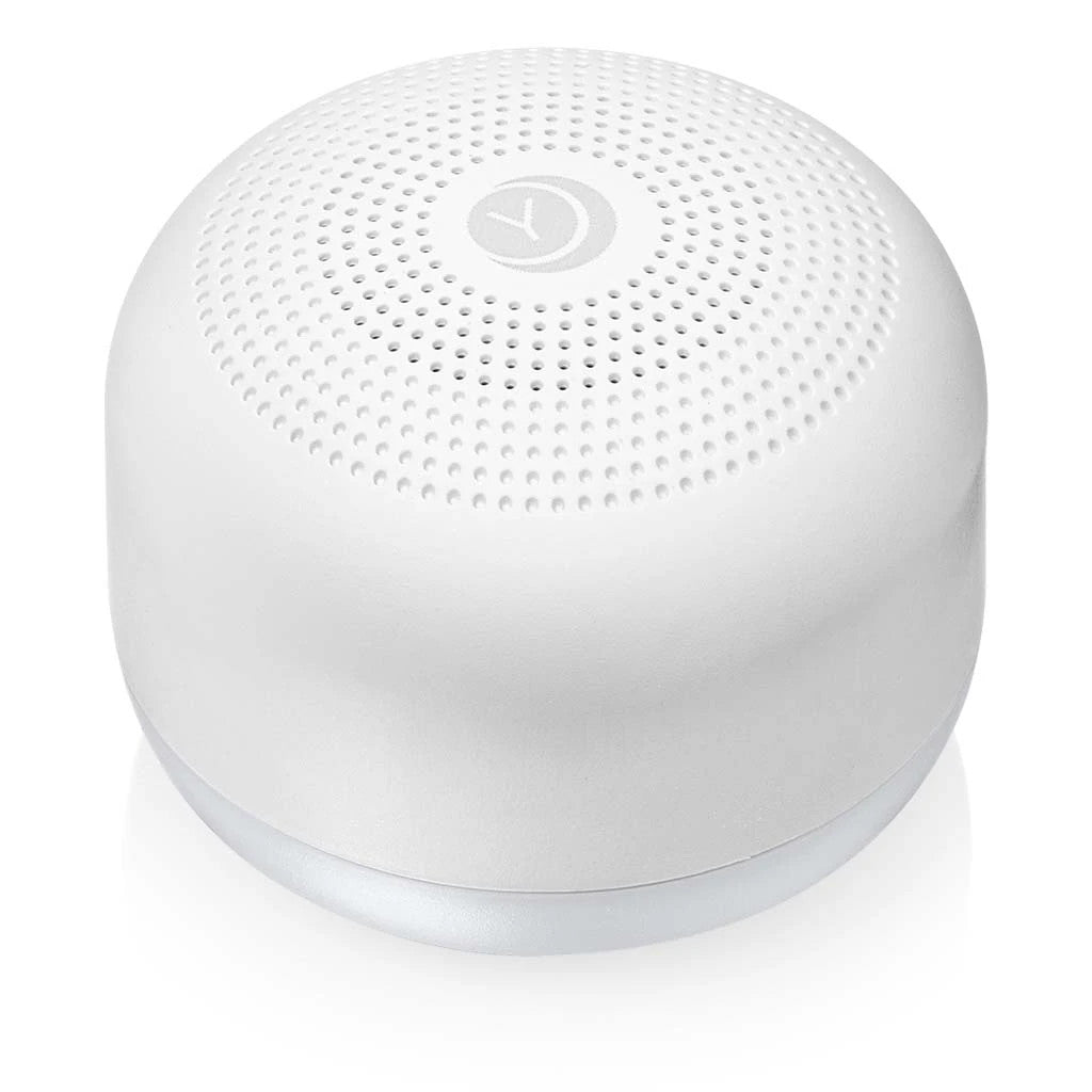 White noise machine with Yogasleep logo on a white background