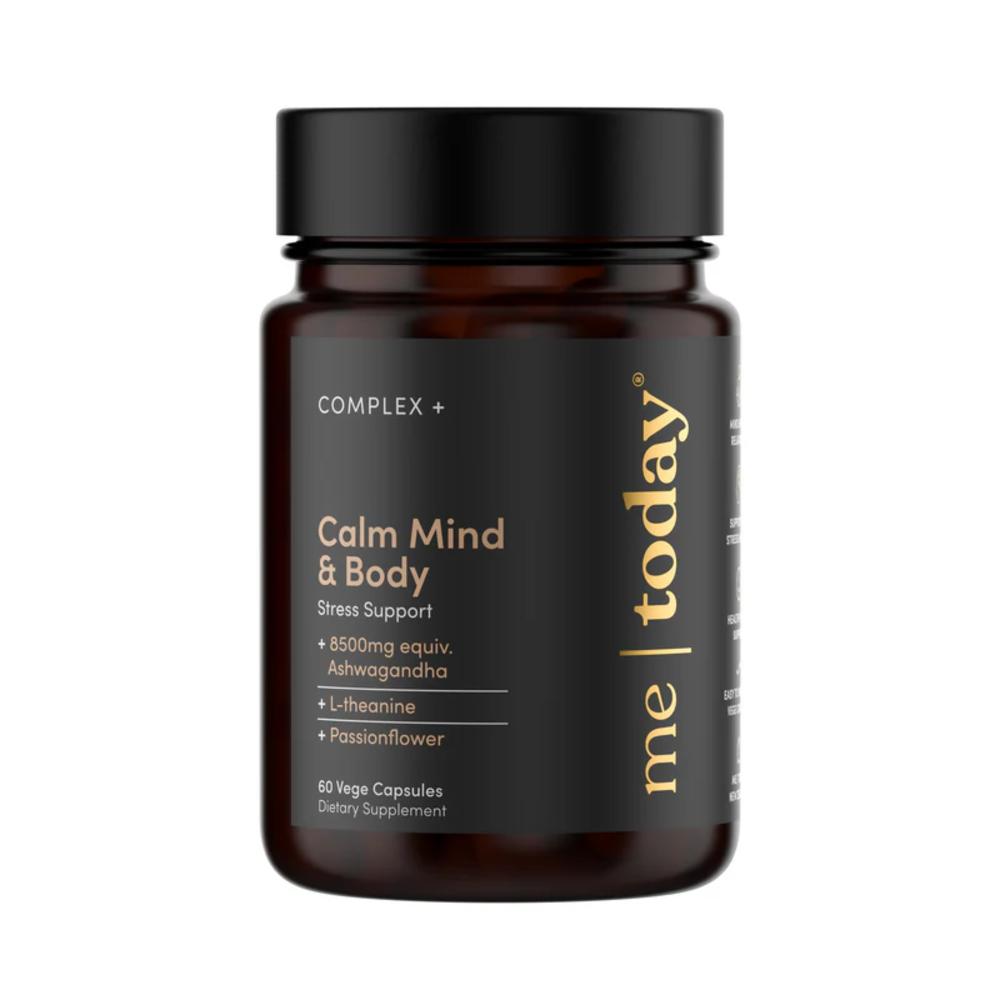Black Me Today supplement bottle against white background.